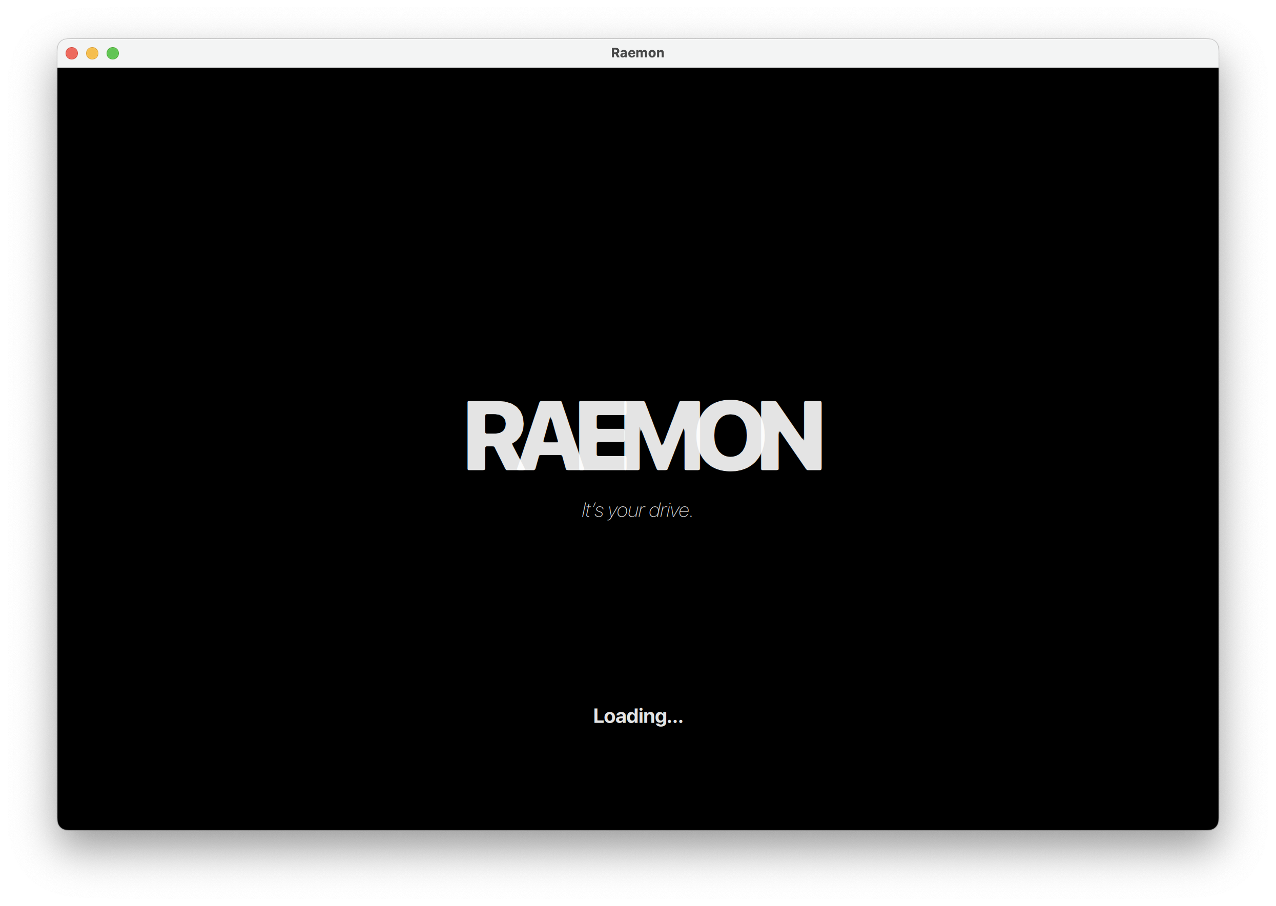 Reamon Startup Screen Qt/QML interface screenshot