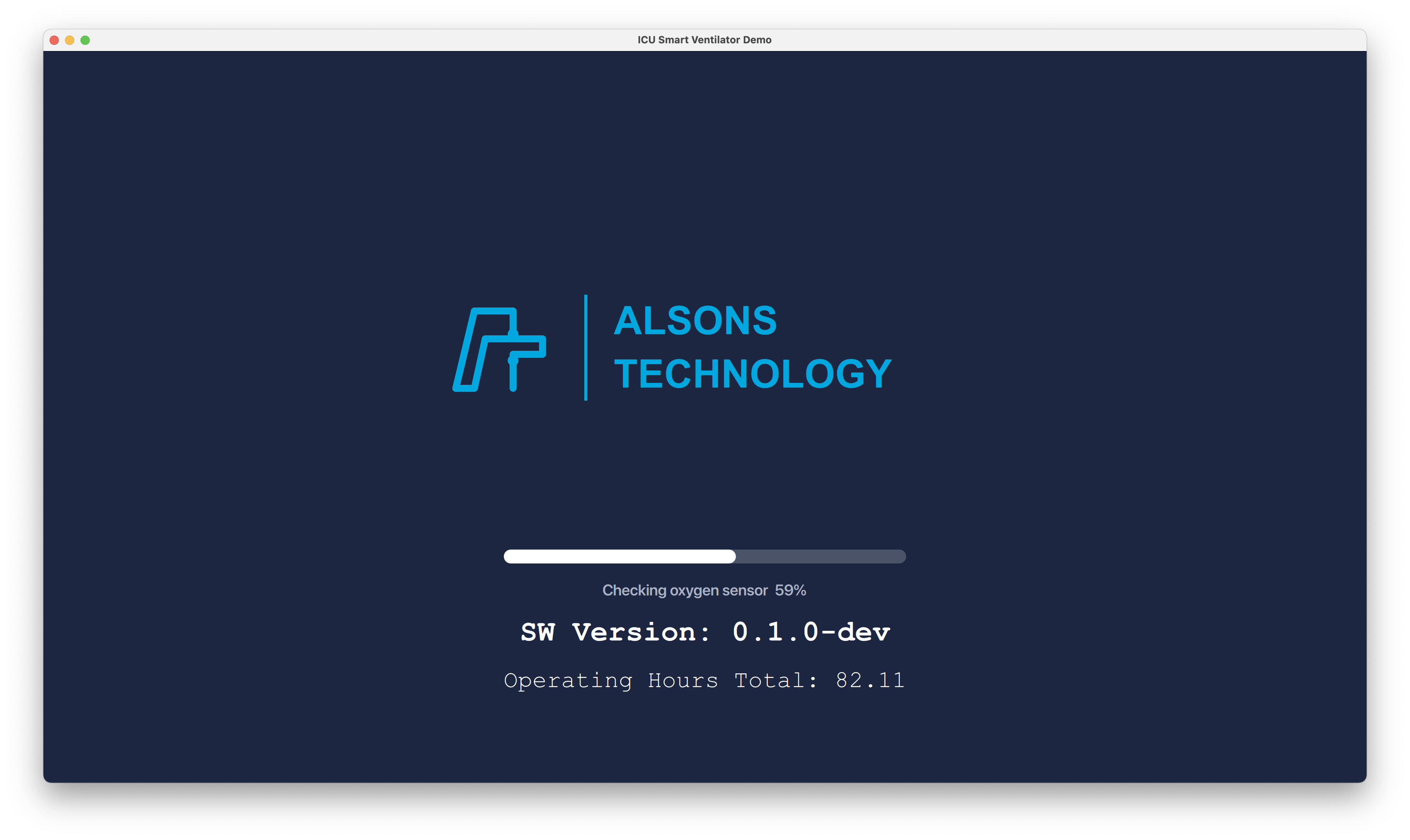 Boot Self-Check Qt/QML interface screenshot