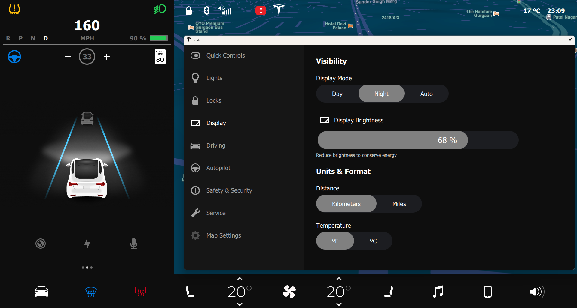 Quick Controls: Display Qt/QML interface screenshot