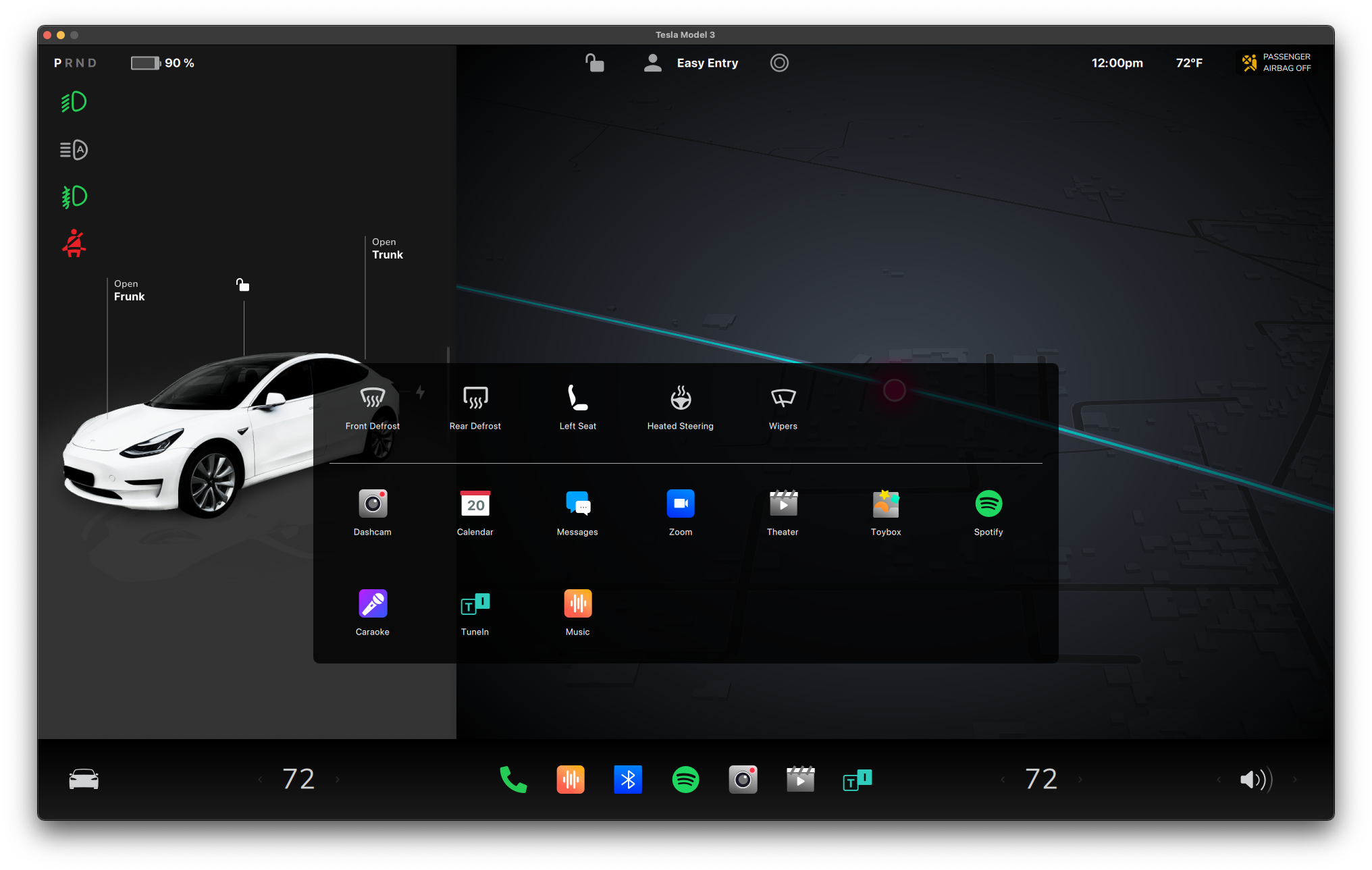 Dark App Launcher Qt/QML interface screenshot